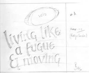 Preliminary sketch for stonecarving