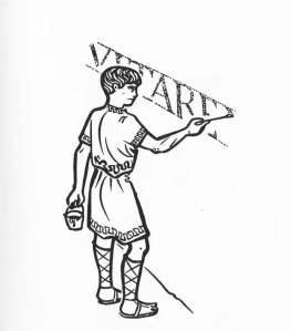 Image taken from The ORigin of the Serif by Edward Catich