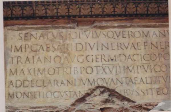 The Trajan column, Rome