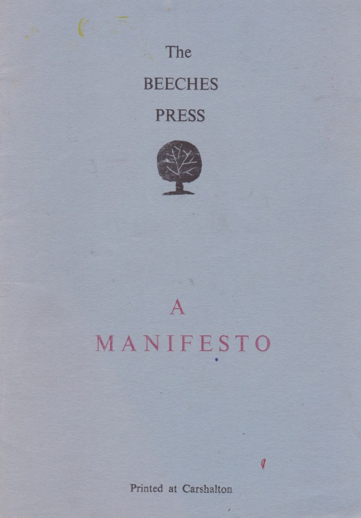 Beeches Press Manifesto